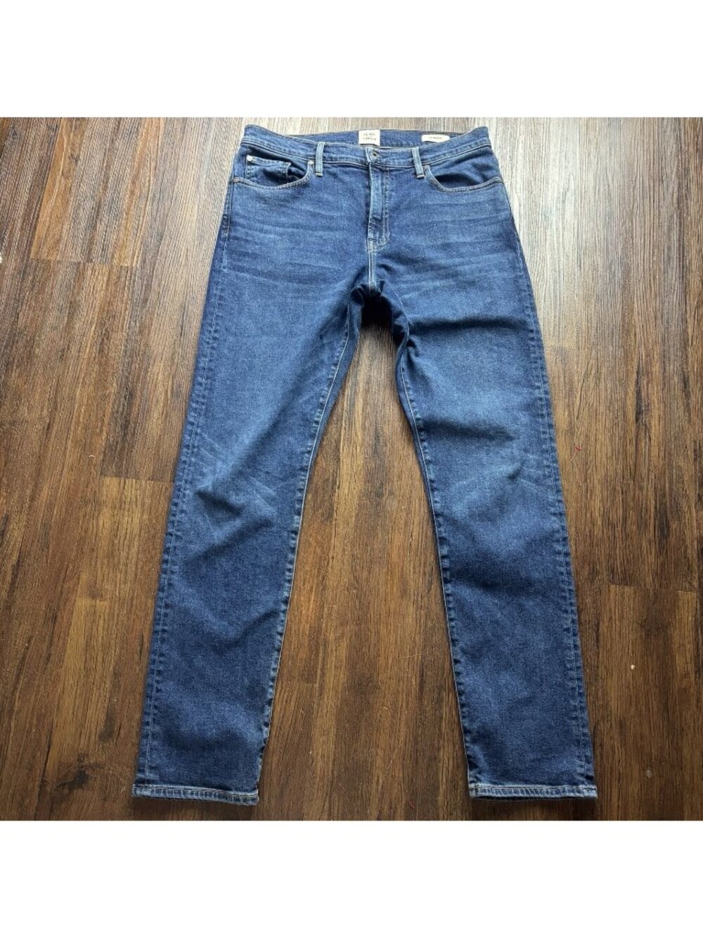 Flint and Tinder Blue Jeans Mens 33x32 Slim Fit Dark Wash Denim Stretch